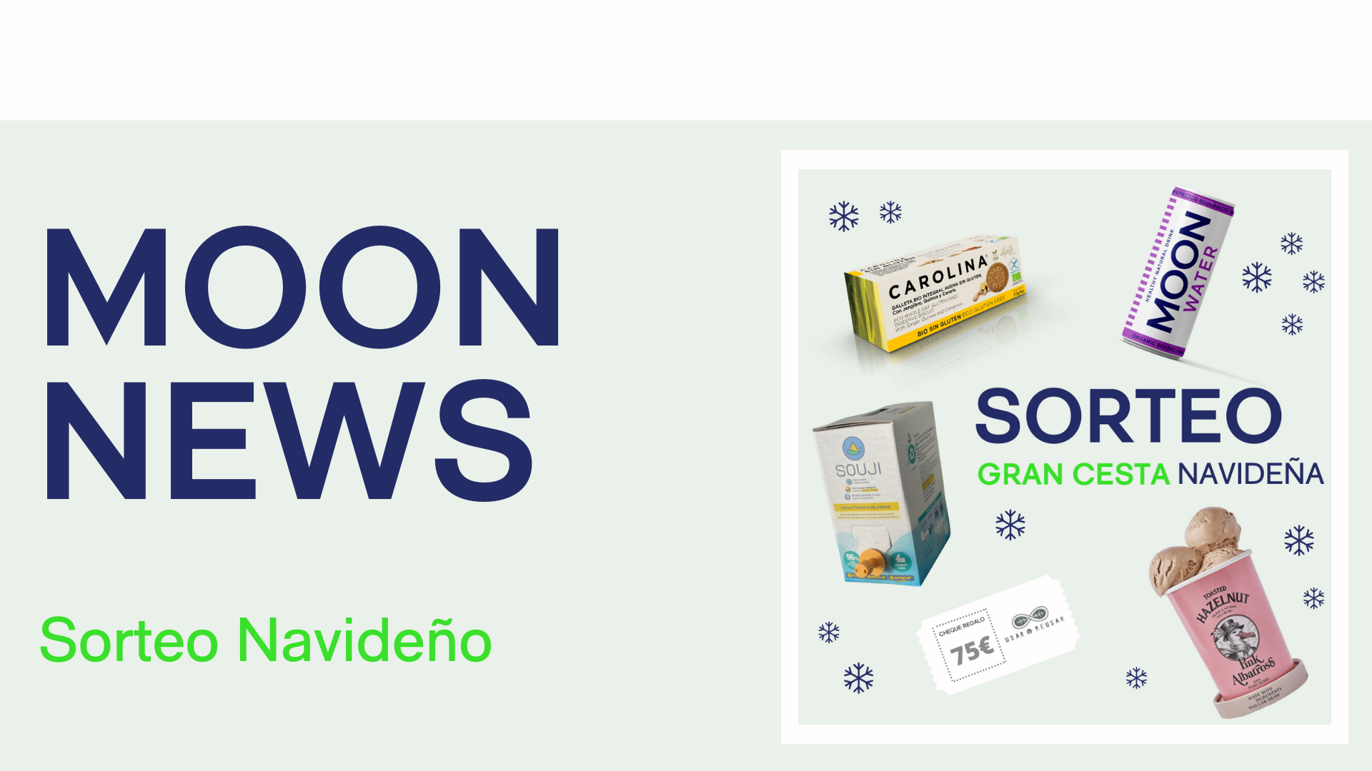Sorteo cesta navideña saludable / Moonwater